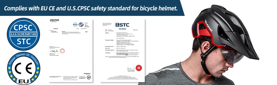 Capacete VICTGOAL com Luz LED – MTB e Estrada, Viseira Magnética, Ventilado Capacete VICTGOAL com Luz LED – MTB e Estrada, Viseira Magnética, Ventilado